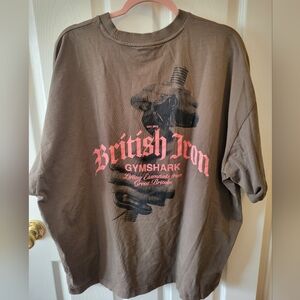 Gymshark British Iron Graphic Tee - Brown